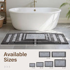 70x24 Long Bathroom Rugs Washable Non Slip, Soft Absorbent Quick Dry Mats - Image 8