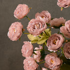 Waipfaru 6Pcs Pink Peony Artificial Flowers for Vase