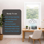 COMFORT ZONE 9" Smart Reversible Twin Window Fan with WiFi & Remote