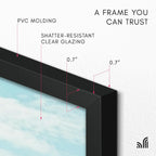 Americanflat 24x36 Poster Frame - Slim Molding - Black