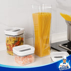 MR.SIGA 2 Pack Airtight Food Storage Container Set for Pantry Organization