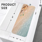Bathtub Shower Mat 40X16 Inch, Non-Slip, for Toddler, Ocean Sea