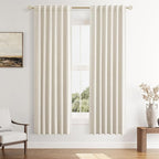 Guken 100% Blackout Curtains 72 Inch Length 2 Panels Set by Guken