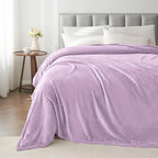 BEDELITE Fleece Blanket Lilac Throw Blankets - Image 5
