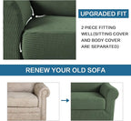 H.VERSAILTEX 2-Pieces Armchair Cover Chair Slipcovers - Image 7