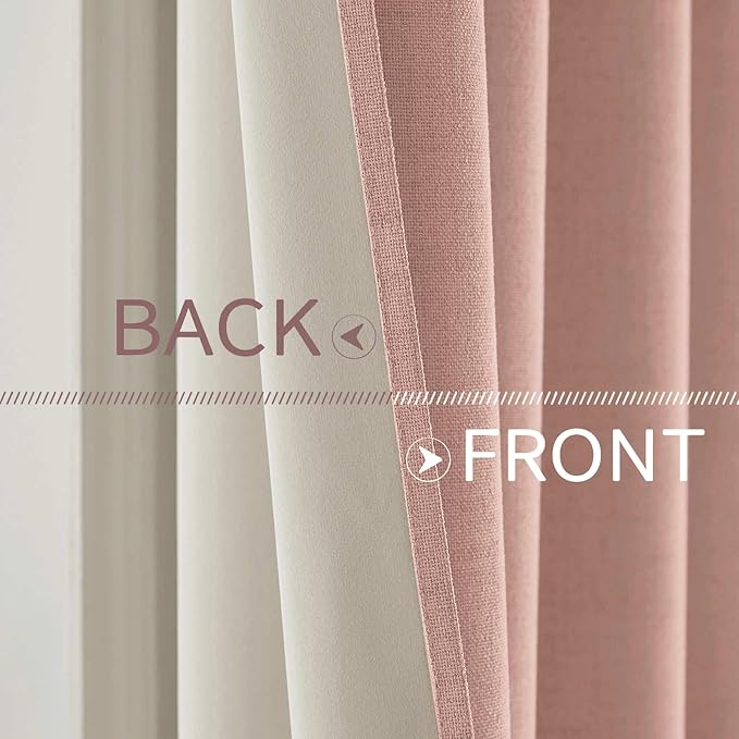 MIULEE 100% Blackout Linen Curtains - Image 6