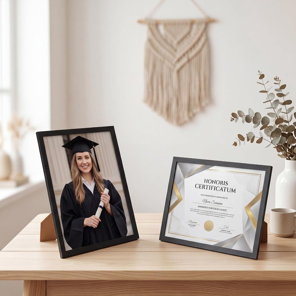 MEBRUDY 8.5 by 11 Picture Frames 22 Pack, Certificate Frame, Black
