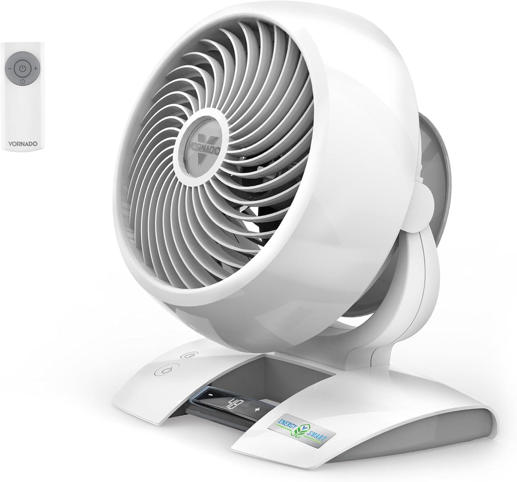 Vornado 6303DC Energy Smart Medium Air Circulator Fan with Variable Speed Control, White