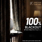 jinchan Blackout Floral Curtains - Image 2