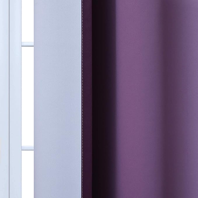 Yakamok Room Darkening Gradient Color Ombre Curtains, Light Blocking Thermal - Image 7
