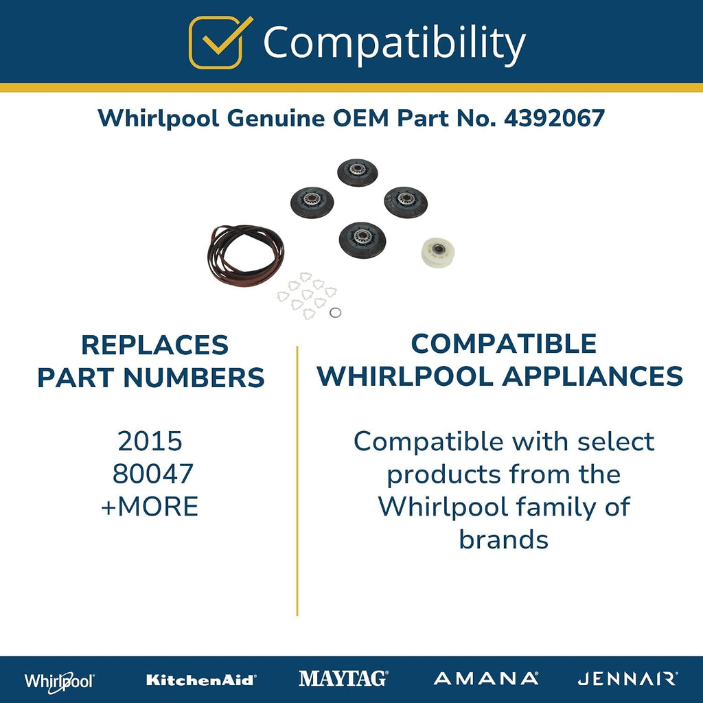 Whirlpool 4392067 Dryer Repair Kit, Original Version