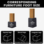BTSD-home Bed Risers 3 Inch