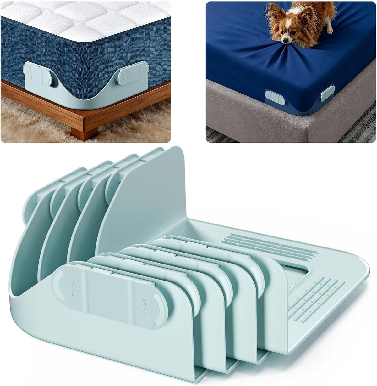 B-Land Bed Sheet Holders for Corners:Non-Stretch Fitted Sheet Grippers