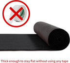 HOMBYS 450 GSM Extra Thick 3x10 ft Black Carpet Runner for Partys & Events, Heavy-Duty Felt Aisle Runway Rug for Steps, Prom Proposal & Wedding Ceremony Decorations, Hollywood Oscars for VIP Awards