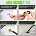 8FT Leakproof Dehumidifier Drain Hose with 3/4" FHT Rustproof Connector
