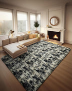 Ophanie Black Gold and Grey Area Rugs by Ophanie