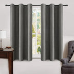 MIULEE Linen Blackout Curtains and Drapes 100% Room Darken Thermal Insulated by MIULEE