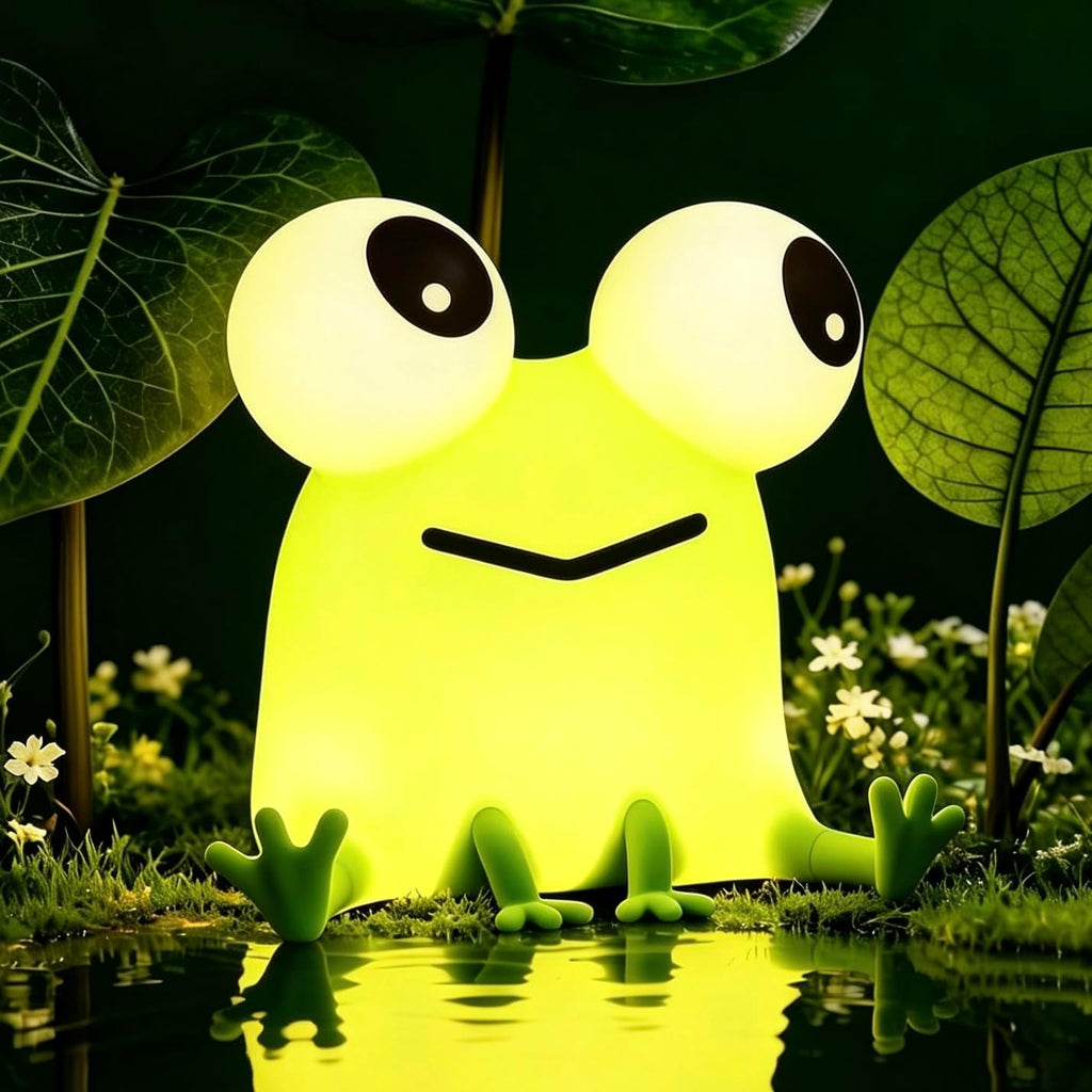 Frog Lamp Night Light, Cute Funny Gag Gift, White Elephant Idea