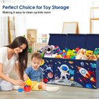 Large Toy Box Collapsible Chest Organizer with Flip Lid for Kids