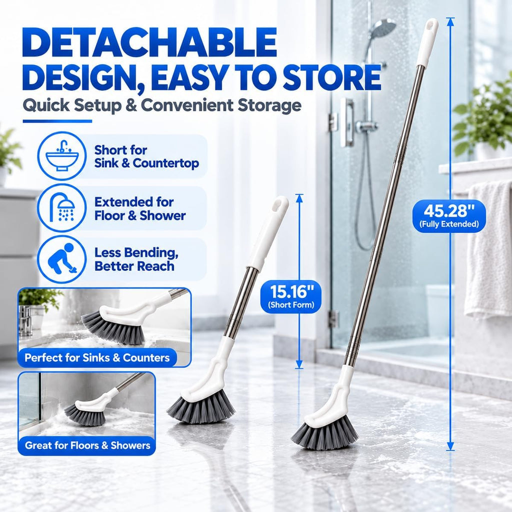 Revice Cleaning Brush,Extendable Crevice Cleaning Brush 2PCS