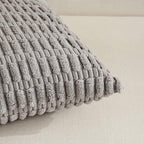 Fancy Homi 4 Packs Grey Decorative Throw Pillow Covers 12x20 Inch - Image 4