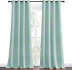 NICETOWN Aqua Blue Blackout Curtains 108" Long - Image 2