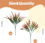 Fake Plants with Artificial Lavender Flower for Outdoor Porch Fall Decor