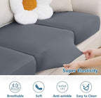 hyha Milk Silk Couch Cushion Covers, Soft Magic Sofa Covers Washable - Image 5