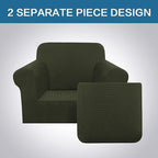 H.VERSAILTEX 2 Piece Couch Cover Stretch Stylish Chair Cover Furniture - Image 3