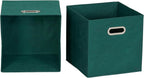 Household Essentials 6 ct Open Fabric Cube Storage Bins, Forest Green