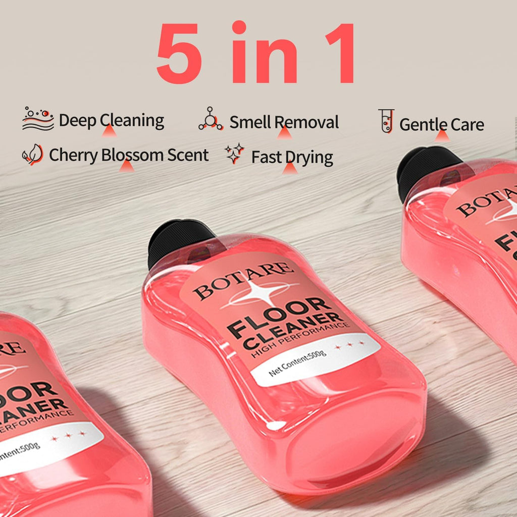 Floor Cleaner for Moping,sakura Scent, 2 * 17.6 Fl Oz +1 Clean Cloth