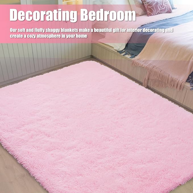 6x9 Fluffy Area Rug for Living Room, Shag Area Rugs for Bedroom - Image 6