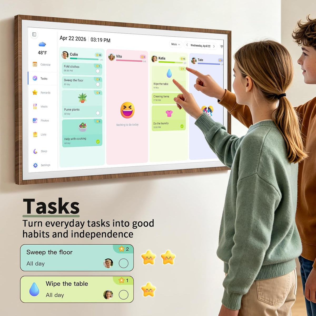 32"Digital Calendar Smart Calendar Electronic Calendar for Wall