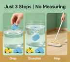 Floor Cleaner Tablets, 24pcs Multi-Surface Floor Cleaner Solution | Pet Safe, No Residue, No Streaks,Robot Mop Safe Quick Dissolve Floor Cleaning Tablets for Wood Tile Laminate