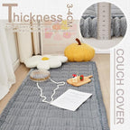 Couch Cover for Dogs Washable, Fuzzy Pet Couch Covers for 3 Cushion Sofa Pet - Image 4