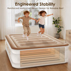Air Mattress Queen with Built-in Pump, 18"Raised Blow Up Mattress