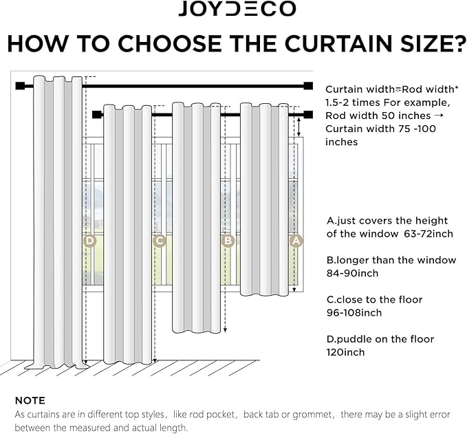Joydeco Linen Blackout Curtains - Image 7