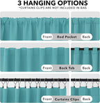 Deconovo Blackout Curtains Back Tab and Rod Pocket Curtains Insulated Thermal - Image 2