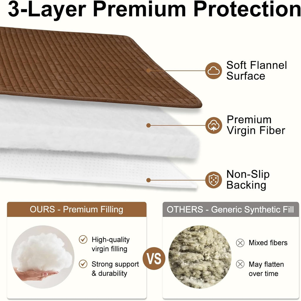 Smiry Couch Covers for Dogs, Non Slip Plush Washable Sofa Cover for Pets