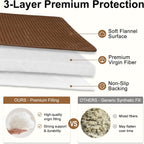Smiry Couch Covers for Dogs, Non Slip Plush Washable Sofa Cover for Pets