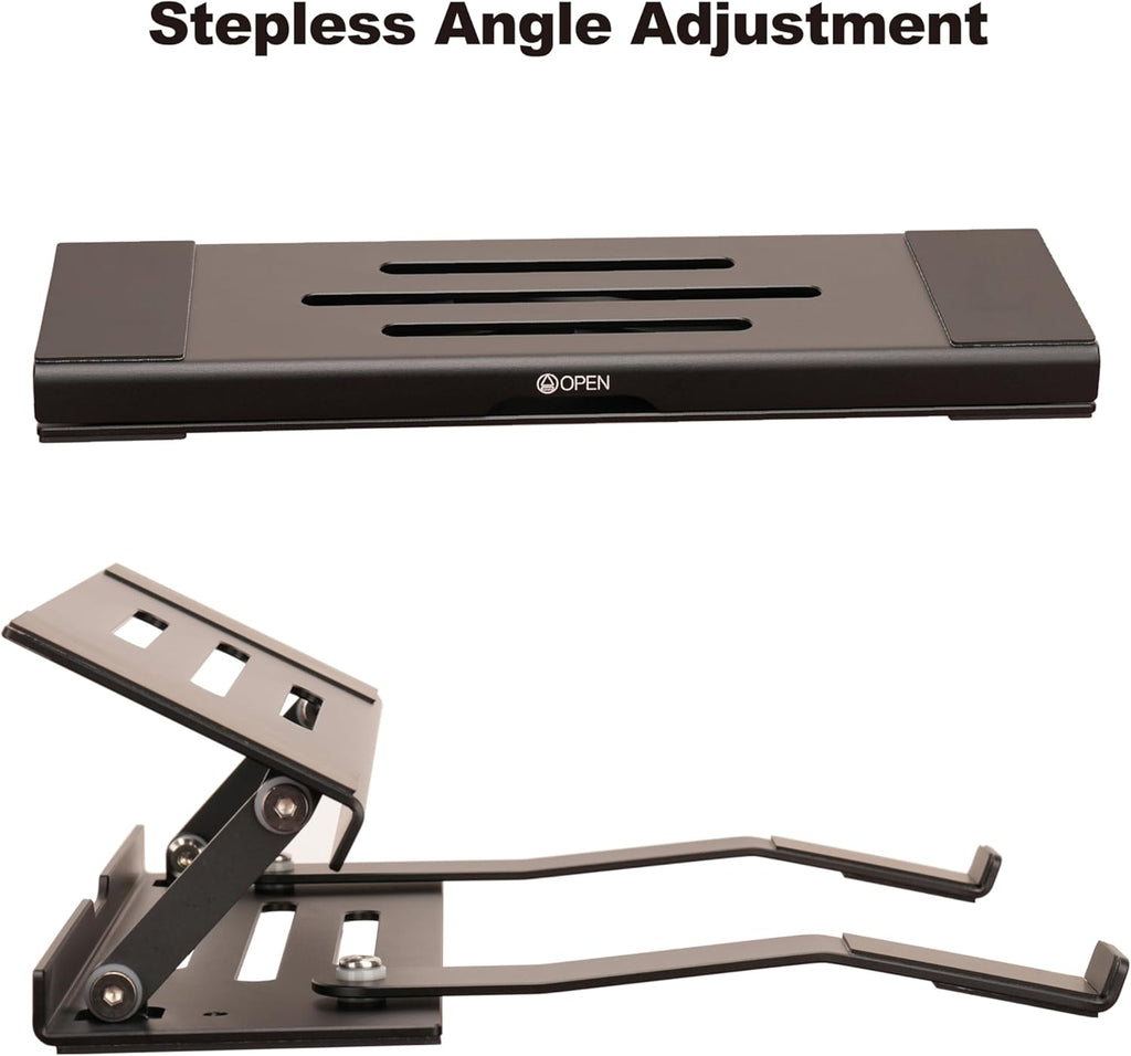 3-in-1 Foldable Aluminum Laptop Stand with Storage Box, 10-16 Inch