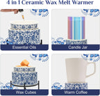 NAFANG Ceramic Electric Wax Melt Warmer,Wax Warmer for Scented Wax