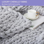 Bigacogo Chunky Knit Throw Blanket - Image 4