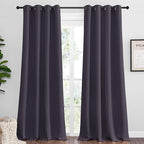 NICETOWN Greyish Purple Blackout Curtains 102 inches Length by NICETOWN