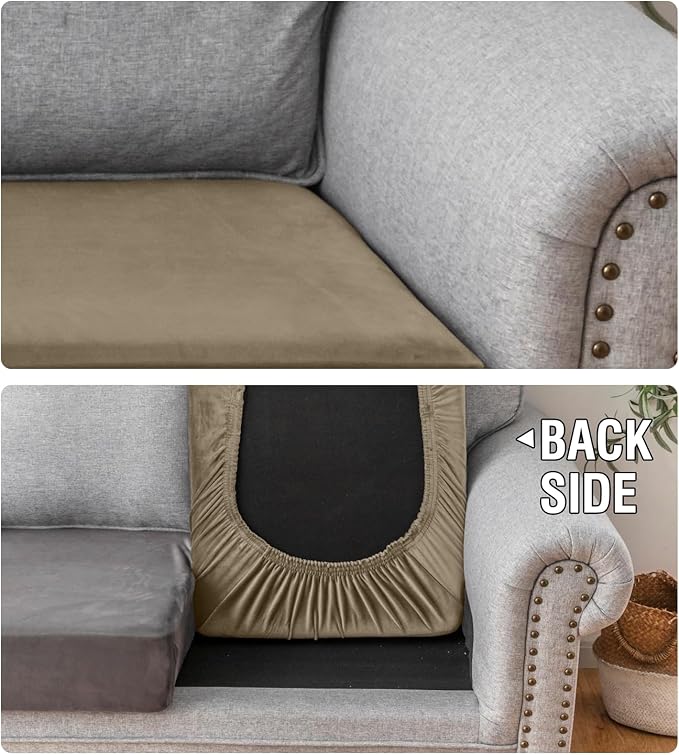 Couch Cover Stretch Velvet Sofa Cushion Cover 1-Piece - Image 7