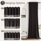 Guken 100% Blackout Curtains 102 Inch Length 2 Panels Set - Image 6