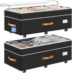 Budding Joy 80L 2 Pack Adjustable Under Bed Storage with Wheels
