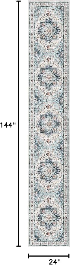 Madane Hallway Runner Rug 2x12, Extra Long Washable Runner Rugs - Image 2