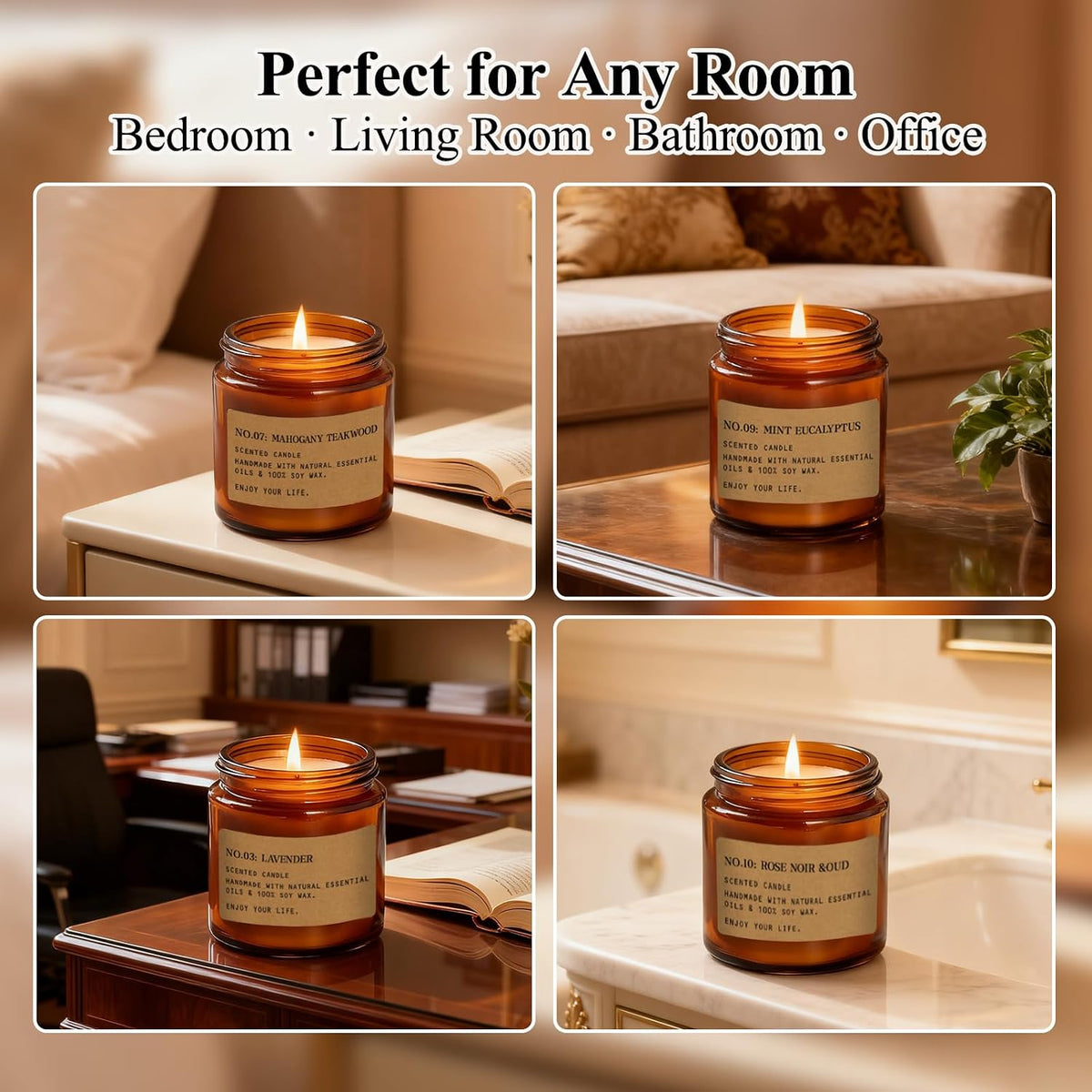 Scented Candles Gift Set,12 Pack Aromatherapy Candles for Home Scented,