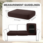 hyha 4Pcs Patio Cushion Covers, Stretch Outdoor Couch Cushion Covers Replacement - Image 2